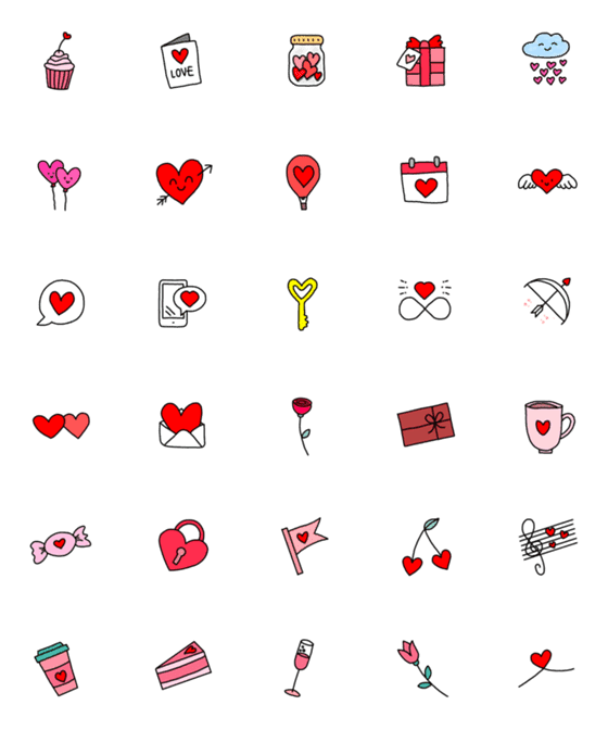 [LINE絵文字]LOVE<3の画像一覧