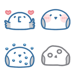 [LINE絵文字] Starry-Whale Friends - Bird Emojiの画像