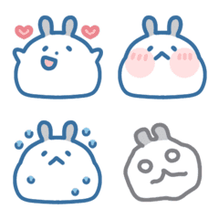 [LINE絵文字] Starry-Whale Friends - Rabbit Emojiの画像