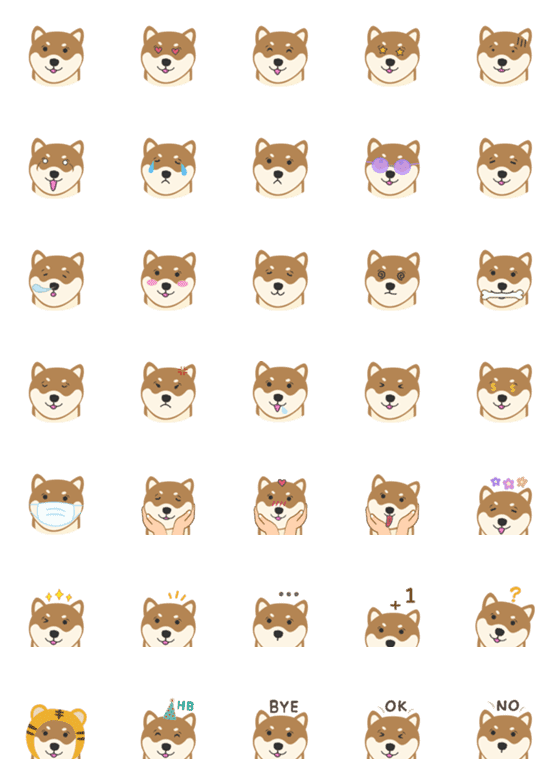 [LINE絵文字]Shiba Inu daily - Mango.Qの画像一覧