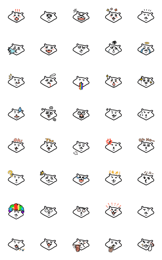 [LINE絵文字]Quilt-Quilt Bearの画像一覧