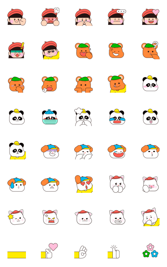 [LINE絵文字]Boaboly Emojiの画像一覧