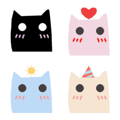 [LINE絵文字] Colorful Meow Meowの画像