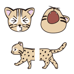 [LINE絵文字] I LOVE Leopard cat-4の画像