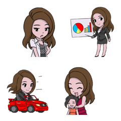 [LINE絵文字] Kathy Emoji v.2の画像