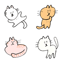 [LINE絵文字] ゆるい生き物 猫の画像