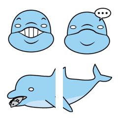 [LINE絵文字] Funny dolphinsの画像