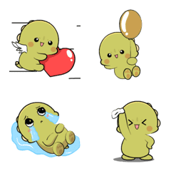 [LINE絵文字] Little dino 3 : Animated emojiの画像