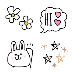 [LINE絵文字] ☆*大人おしゃれ絵文字♡☆*:の画像