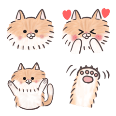 [LINE絵文字] もふもふなかわいい猫ちゃんの画像