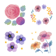 [LINE絵文字] 動く✳︎Fleur et Fleur✳︎お花の絵文字Ⅱの画像