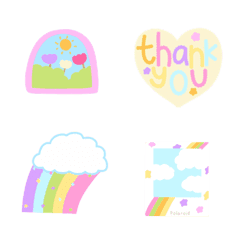 [LINE絵文字] Cuties pastel emojiの画像