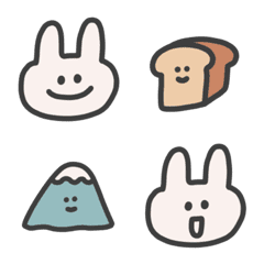 [LINE絵文字] 87 rabbit Emoji 1.0の画像