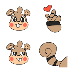 [LINE絵文字] Squirrel Bot Emoticonsの画像