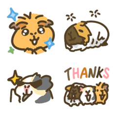 [LINE絵文字] Guinea pigs are so cuuuuuteの画像