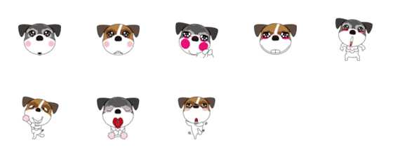 [LINE絵文字]Jack Russell Terrier dogs PUの画像一覧