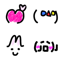 [LINE絵文字] Kaomoji emoji001の画像