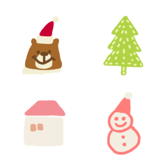 [LINE絵文字] christmas bearの画像