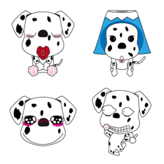 [LINE絵文字] Dalmatian Dogsの画像