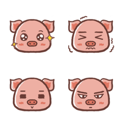 [LINE絵文字] Cute Pig by Qinの画像