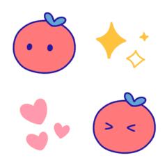 [LINE絵文字] Cutie Tomato Emojiの画像