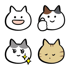 [LINE絵文字] adorable cats♡猫/シンプルの画像