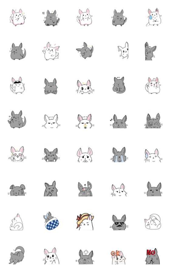 [LINE絵文字]chinchilla meixdiの画像一覧