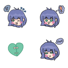 [LINE絵文字] Emoji Cold girlの画像