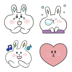 [LINE絵文字] Shiny Rabbit Emojiの画像