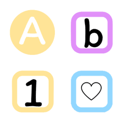 [LINE絵文字] ABC cuteの画像