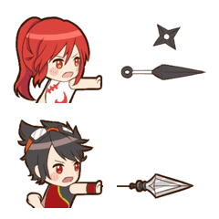 [LINE絵文字] Kirishima Siblings' Emojiの画像