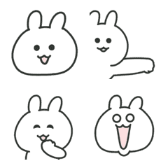 [LINE絵文字] 激しいぞ！！動くうさちょの絵文字！！の画像