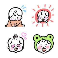 [LINE絵文字] ぷにぷに赤ちゃん絵文字の画像