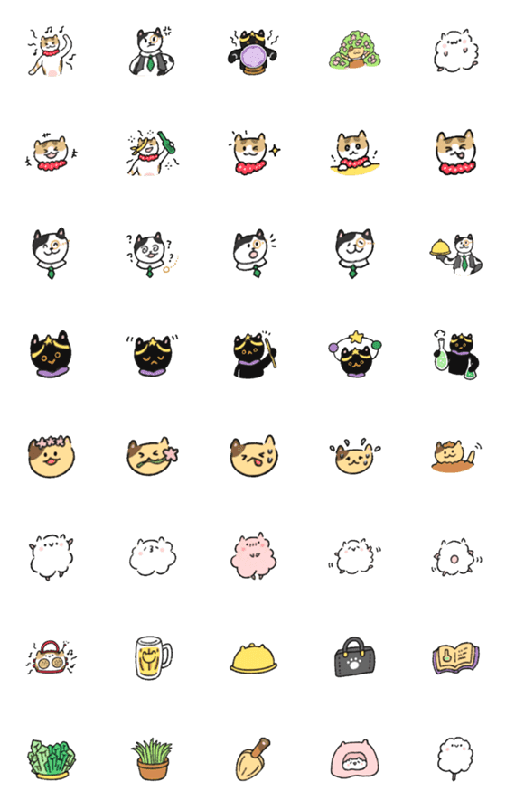 [LINE絵文字]Secrets of the Cat Kingdom 2の画像一覧