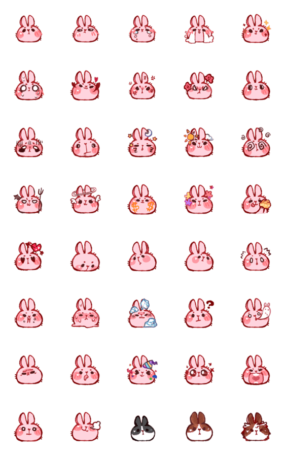 [LINE絵文字]Birthday  bunnyの画像一覧