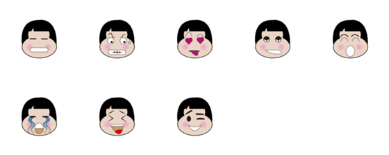 [LINE絵文字]Big Head Wei Weiの画像一覧