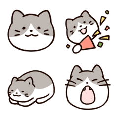 [LINE絵文字] ハチワレねこちゃんの絵文字の画像