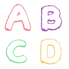 [LINE絵文字] ABCD of cloudsの画像