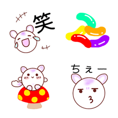 [LINE絵文字] チビちんちらさん絵文字（ちょっとレトロ）の画像