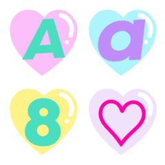 [LINE絵文字] ABC / Number cute emojiの画像