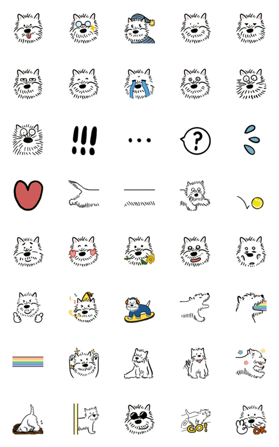 [LINE絵文字]DD the westieの画像一覧