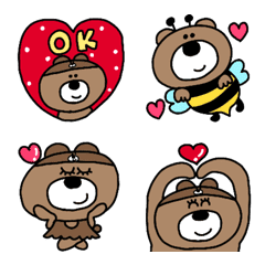 [LINE絵文字] 毎日を生きるくまクマ熊の画像