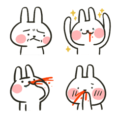 [LINE絵文字] Hello Rabbits！！！ Be ICON#03の画像