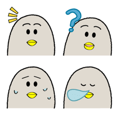 [LINE絵文字] Emoji of bird Hajiの画像