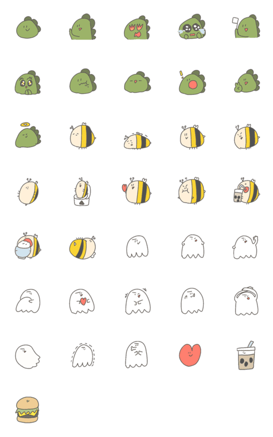 [LINE絵文字]Leaflife/ ugly cuteの画像一覧