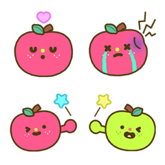 [LINE絵文字] Premieum Apple Boi Emojis deluxe packageの画像