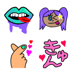 [LINE絵文字] ごちゃ混ぜ！色々絵文字の画像