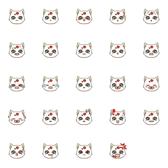 [LINE絵文字]a wolf cat called lan lanの画像一覧