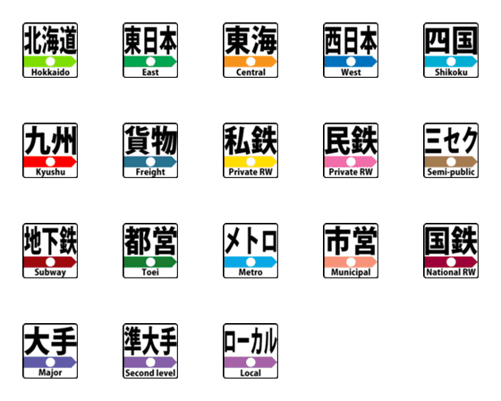 [LINE絵文字]鉄道会社のカテゴリーの画像一覧