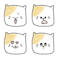 [LINE絵文字] にゃんコロ しかくい動物たちの画像